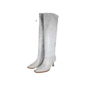 Free People Vicenza Women's Friday Fever US9 Baby Blue Croc Slouch Tall Boot